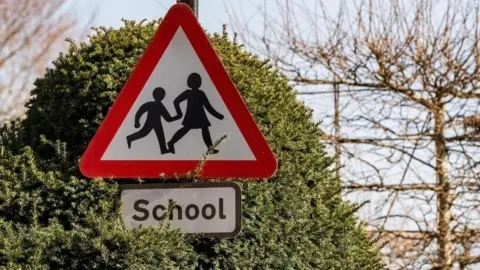 Bracknell Forest Council School road sign