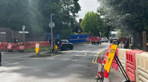 BBC/Julia Gregory Roadworks in Bramley
