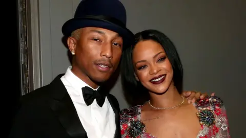 Getty Images Pharell and Rihanna