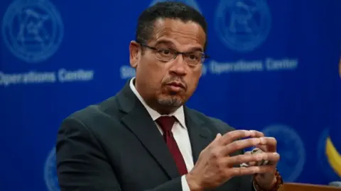 Reuters Attorney General Keith Ellison spells out the charges