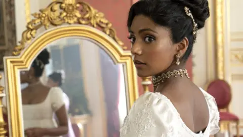 Netflix Charithra Chandran as Edwina Sharma in episode 206 of Bridgerton