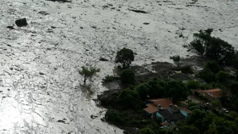 Reuters General view from above of a dam owned by Brazilian miner Vale SA that burst, in Brumadinho, Brazil