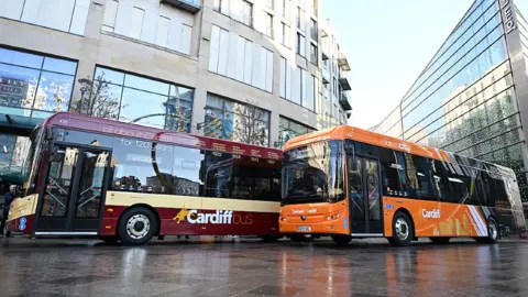 Cardiff Bus Electric buses