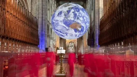 PA Media Gaia in Peterborough Cathedral