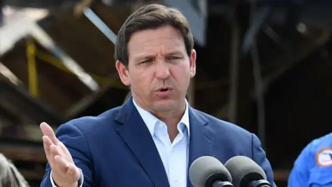 Ron DeSantis after Hurricane Ian