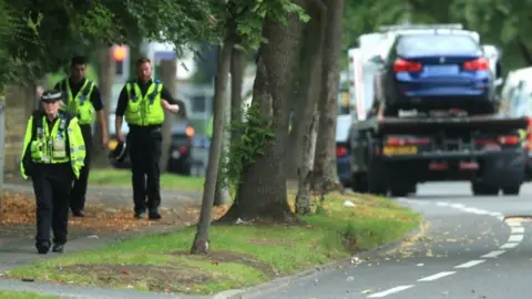 Danny Lawson/PA Crash scene