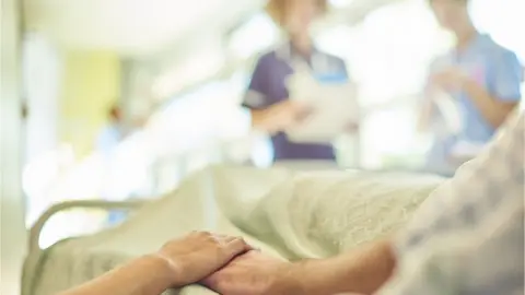 Getty Images Elderly person in hospital