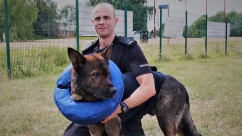 Derbyshire Police Axle with PC Dean Allen