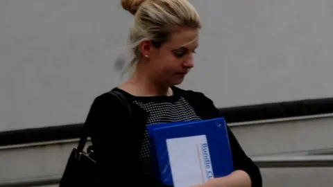 Nick Irving Lucy Clark arriving at Exeter Crown Court