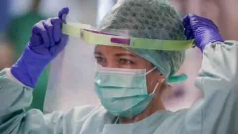 EPA Nurse at Etterbeek-Ixelles site of the Iris Sud Hospitals in Brussels, Belgium