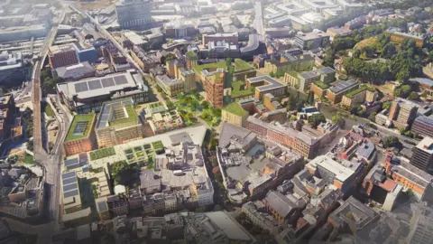 Nottingham City Council/BDP/Deyan Design Broad Marsh masterplan