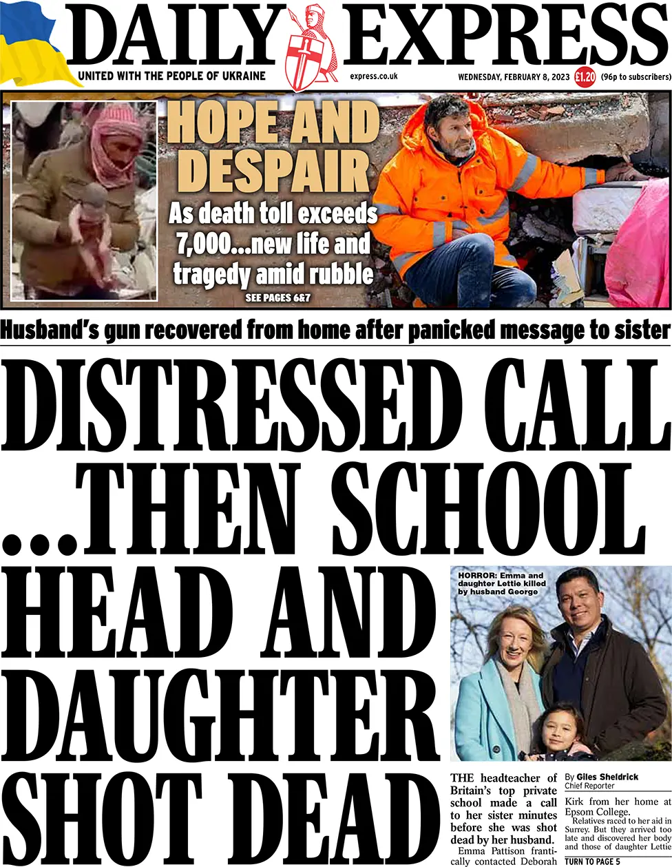 Daily Express front page