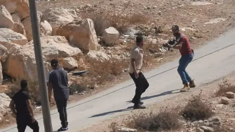 Palestinian Zakriha Adra was shot by settler