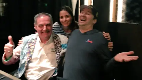 Lizzy Harrison John Hesp, Lizzy Harrison and Phil Hellmuth