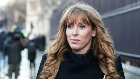 Getty Images Angela Rayner walking near Parliament