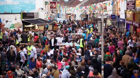 Bristol City Council Grand Iftar celebrations on St Mark's Road in 2019