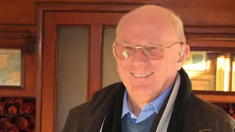 Graham mallinson in a vintage rail carriage on the isle of wight