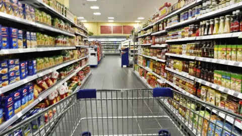 Getty Images Supermarket shelves