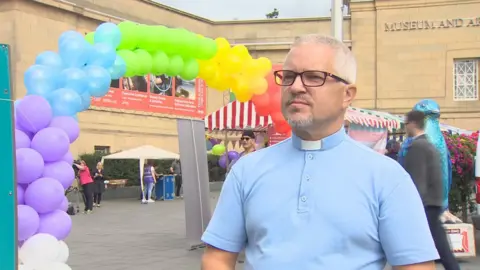 Rev Scott Burton at Pride