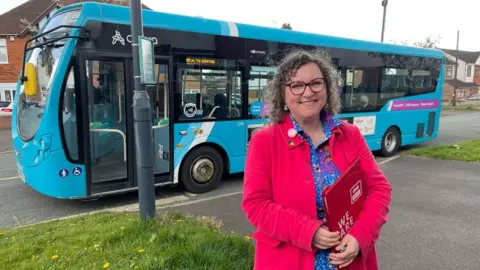 Nadine Peatfield Nadine Peatfield in front of the Littleover 5a