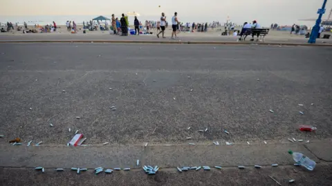 Getty Images Discarded nitrous oxide cartridges