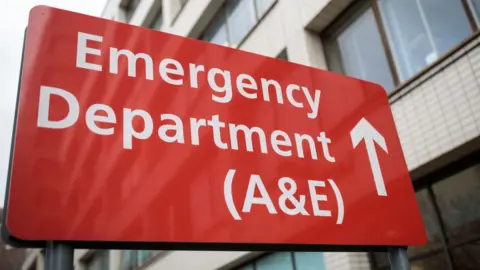 Getty Images Emergency department sign