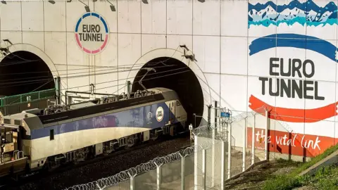 Huw Evans picture agency The Eurotunnel entrance