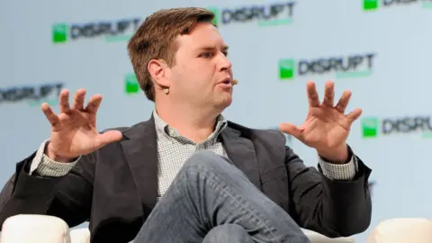 Getty Images JD Vance speaks at a tech conference