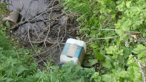 North East Lincolnshire Council Discarded container