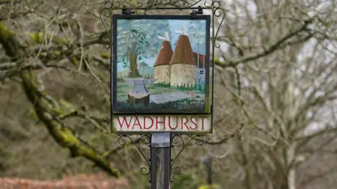 PA Media Wadhurst sign