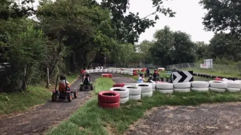 Simon Bridgland go kart track