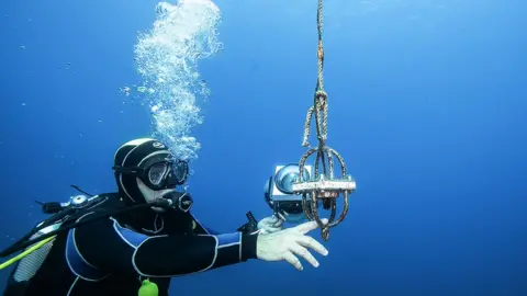 Getty Images An underwater microphone