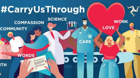 IOMPO Animated artwork on the postcard