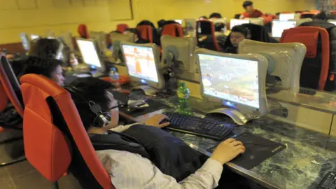 Getty Images Chinese net cafe