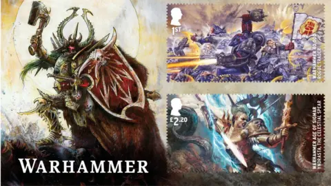 Royal Mail / Games Workshop Limited 2023 One of the stamps