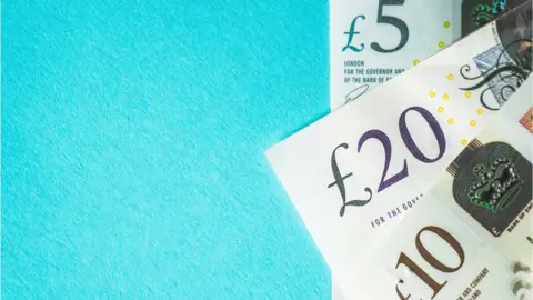 Getty Images pound notes