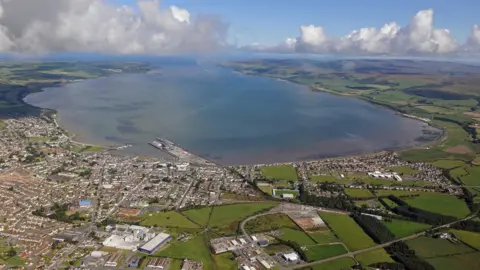 Stranraer Oyster Festival Stranraer and Cairnryan from the air