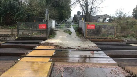 Network Rail Flooding at Plumpton