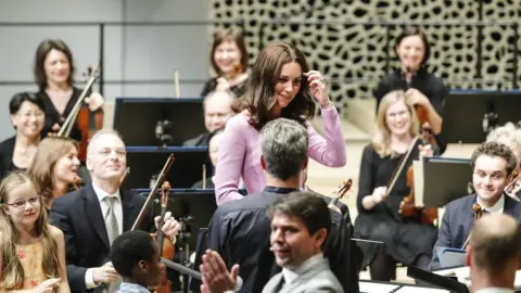 Getty Images The Duchess of Cambridge conducts the Hamburg Symphony Orchestra