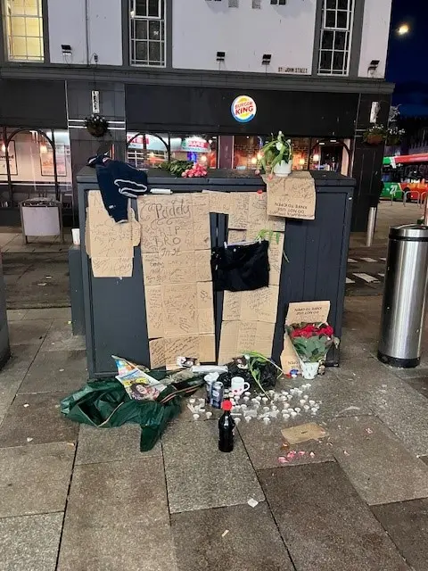 Tribute to Paddy on Queen Street