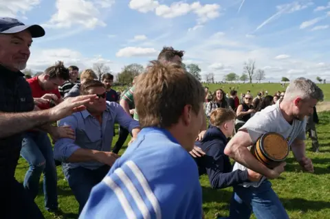 PA Media Hallaton Bottle Kicking 2022