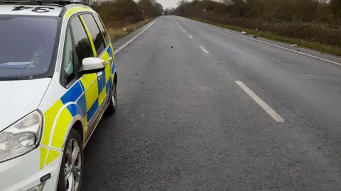 Northamptonshire Police A605 near Oundle