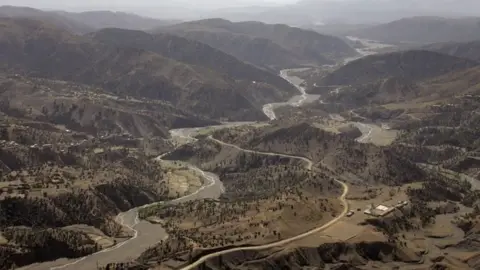 Getty Images Rugged terrain near Wana in Pakistan's South Waziristan tribal area