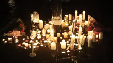 MNA Media Candles at the vigil