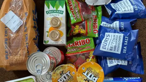 One food parcel given to students in Birmingham