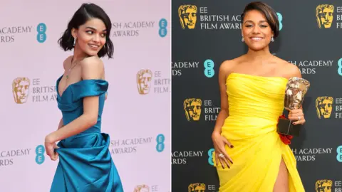 Getty Images Rachel Zegler and Ariana DeBose at the Baftas