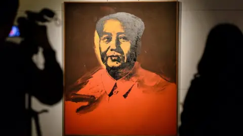 Getty Images A 1973 Warhol of Mao that sold for $11m in April