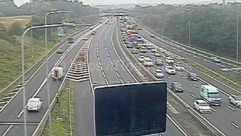 M62 crash Two injured as motorway shut near Rochdale