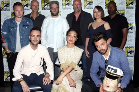 Getty Images Cast of Preacher with Seth Rogen