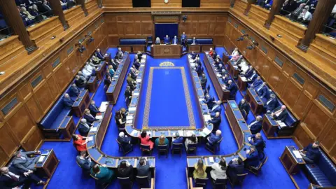 Liam McBurney The Northern Ireland Assembly chamber in Parliament Buildings, Stormont